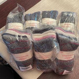 NWT Lucky Brand 7 PACKS super soft Boot Sock